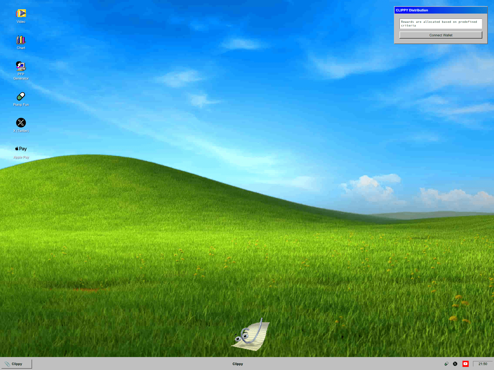 Screenshot of clippycult.fun