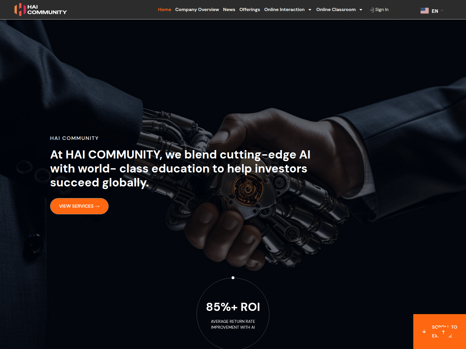 Screenshot of haicommunityai.com