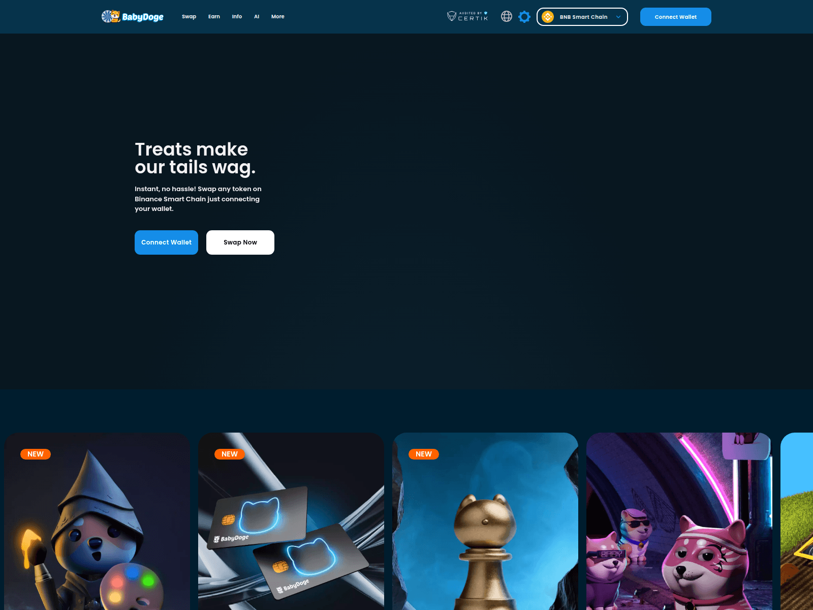 Screenshot of babydogoswap.com