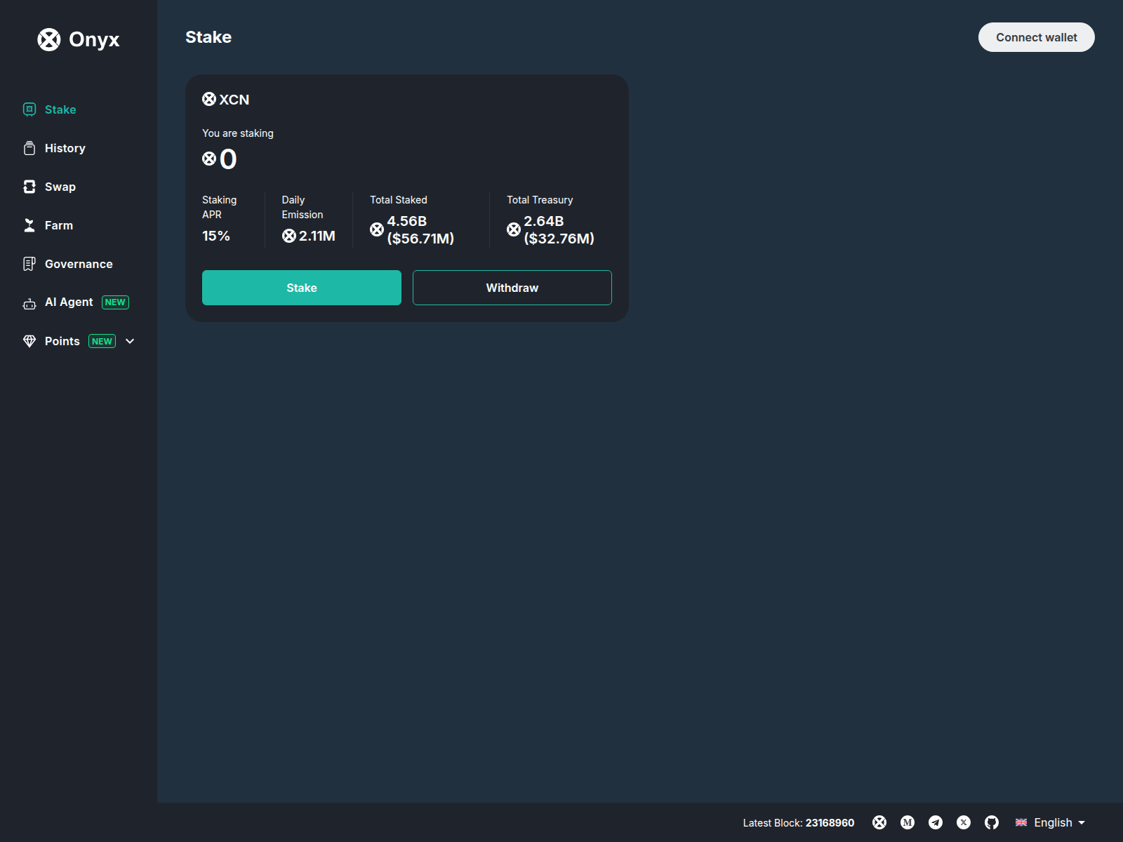 Screenshot of app-onyxstake.org