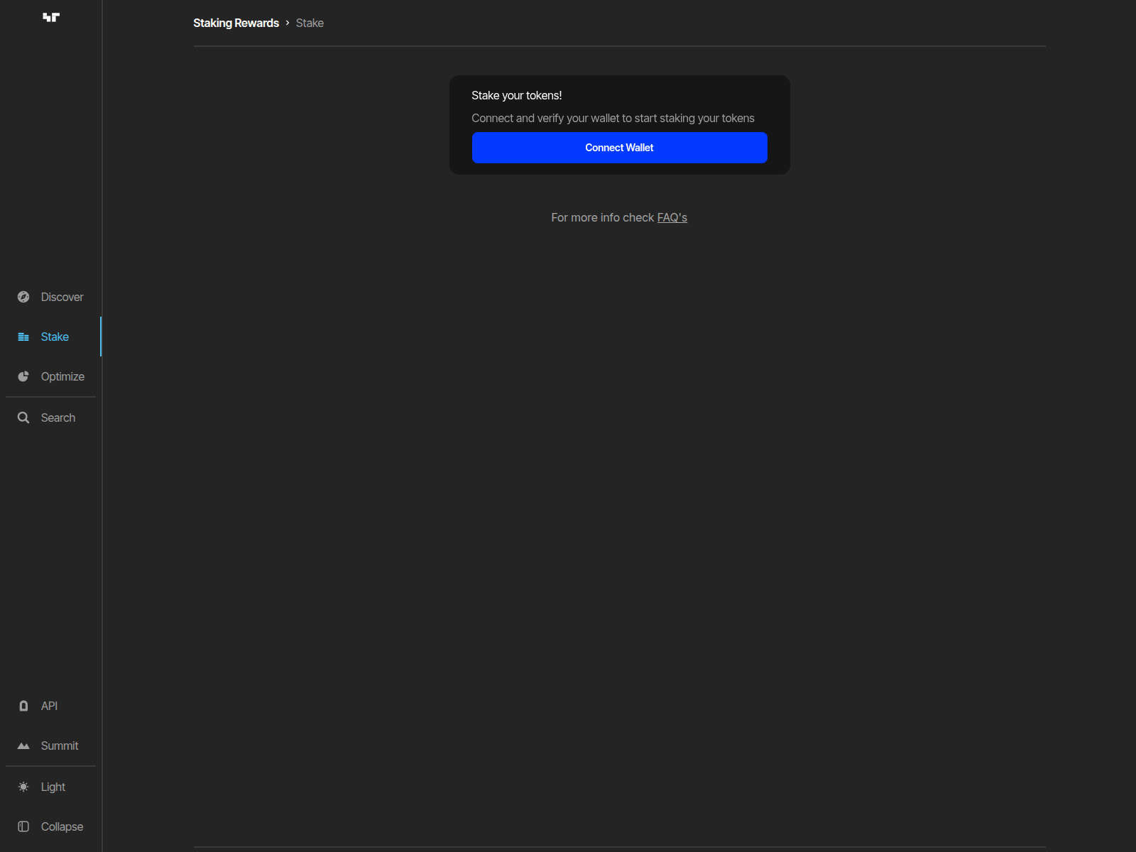 Screenshot of stakingrewards.net