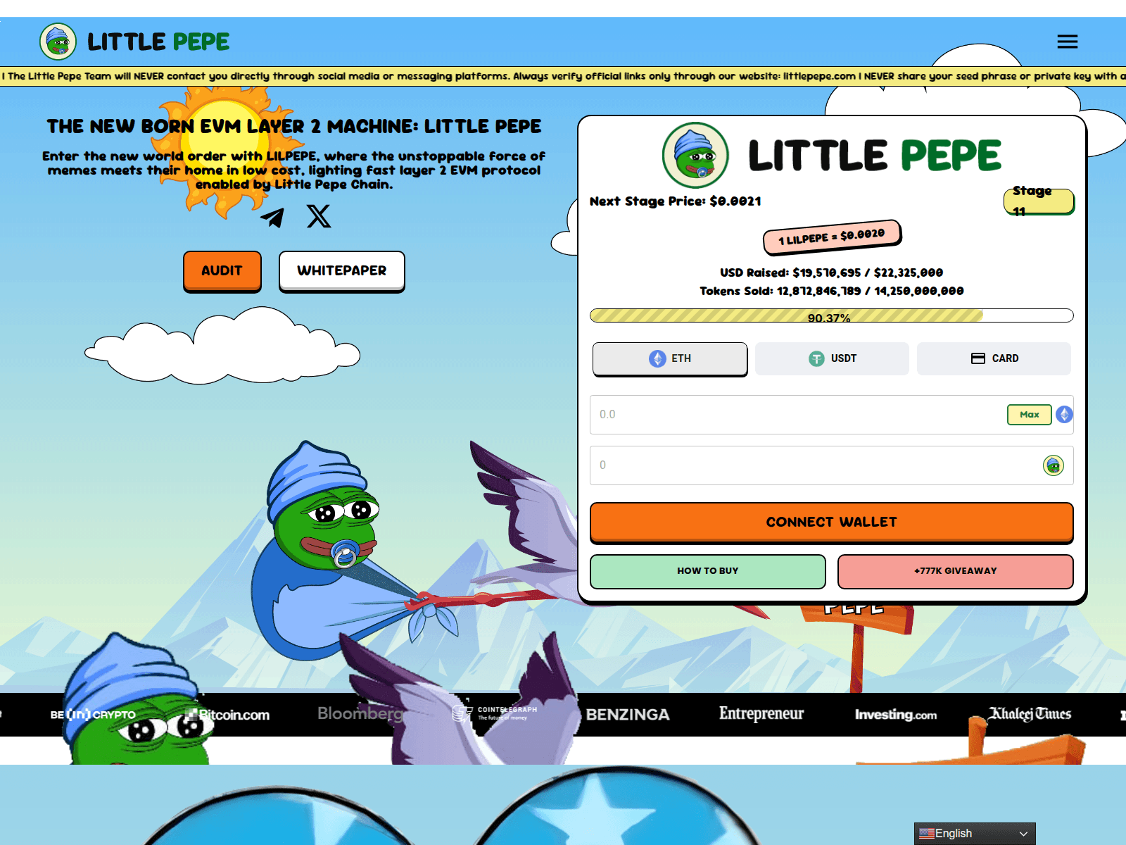 Screenshot of llttlepepe.com