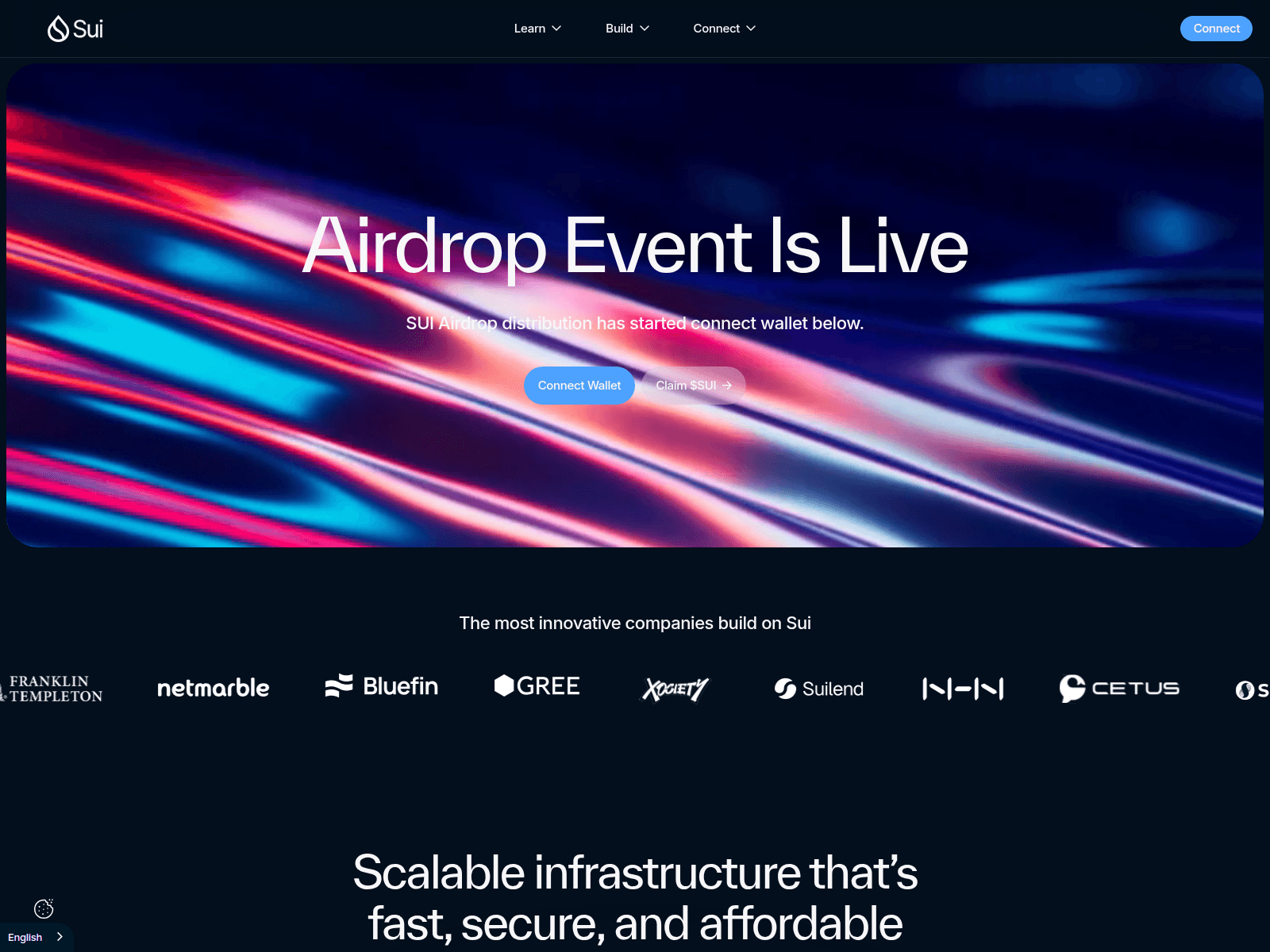 Screenshot of events-sui.com
