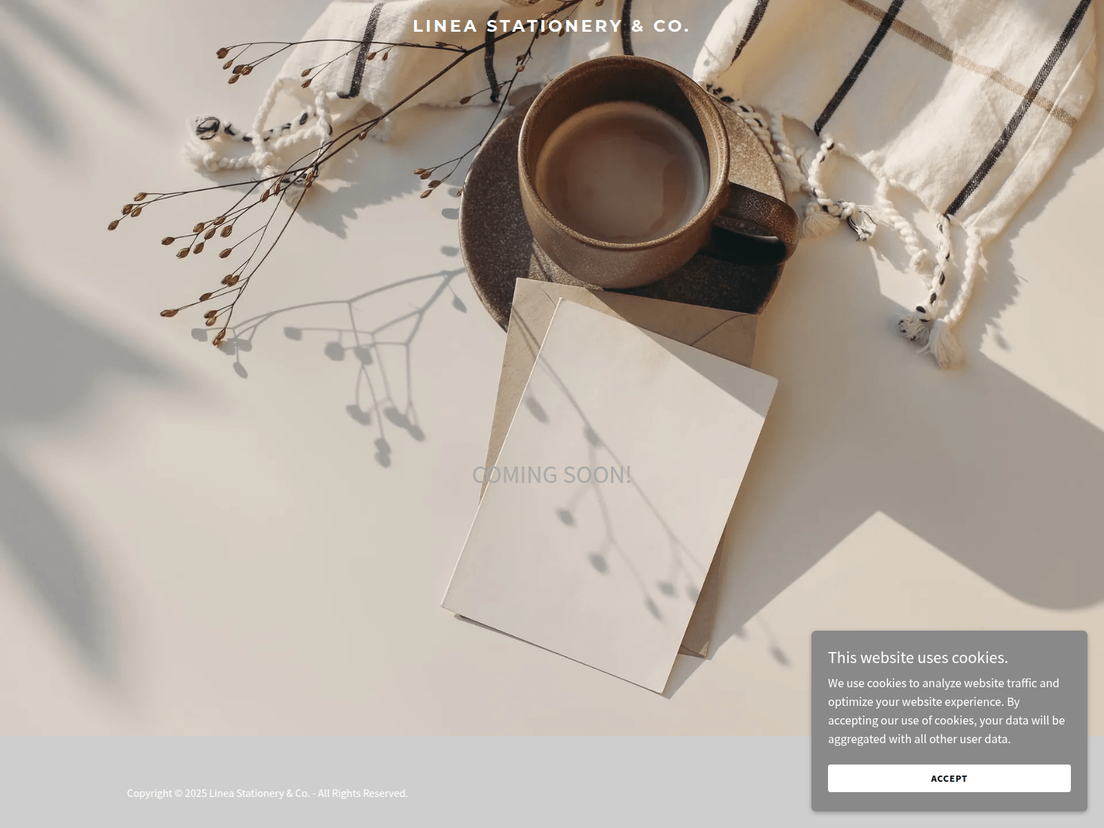 Screenshot of lineastationeryco.com