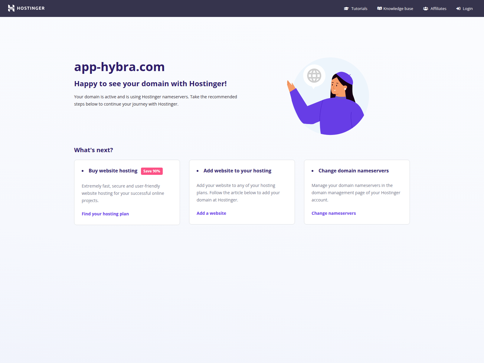Screenshot of app-hybra.com