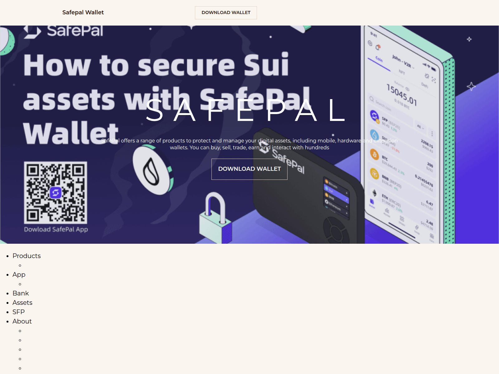 Screenshot of safepal-wallet.org