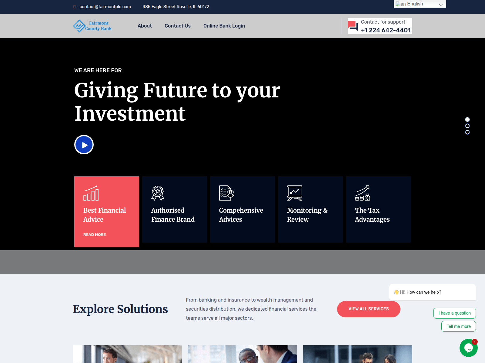 Screenshot of fairmontplc.com