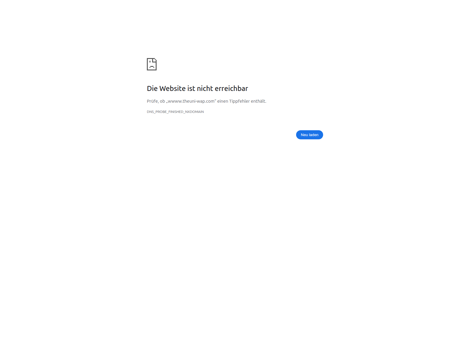 Screenshot of theuni-wap.com