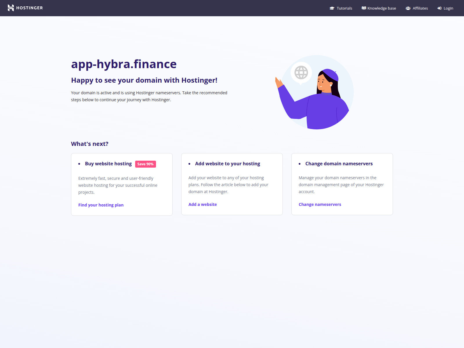 Screenshot of app-hybra.finance
