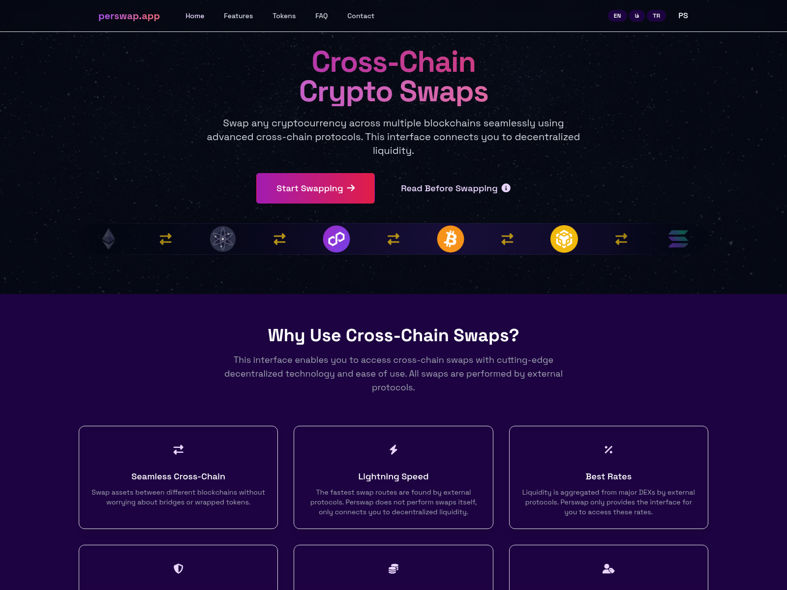 Screenshot of perswap.org