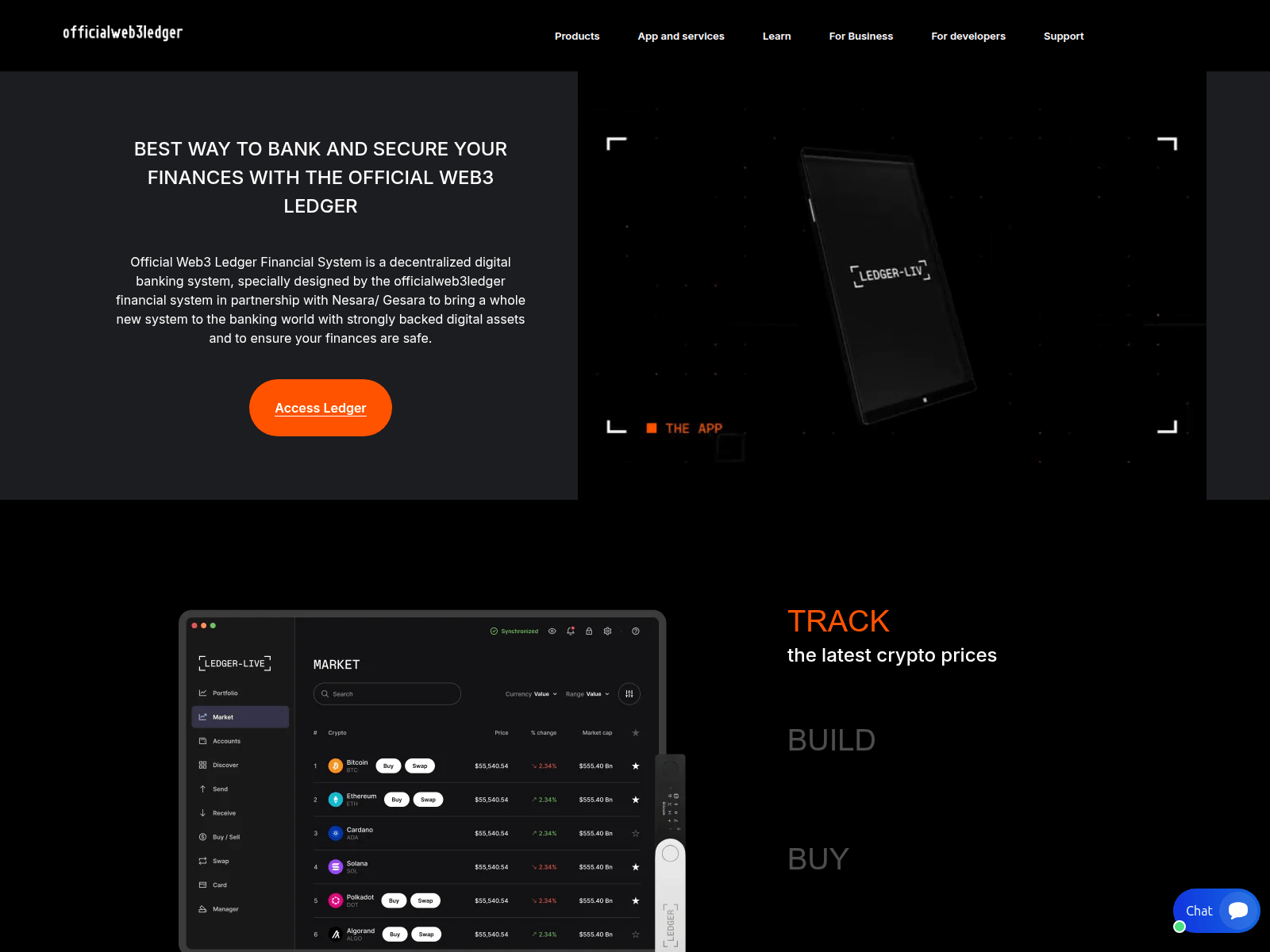 Screenshot of officialweb3ledger.com