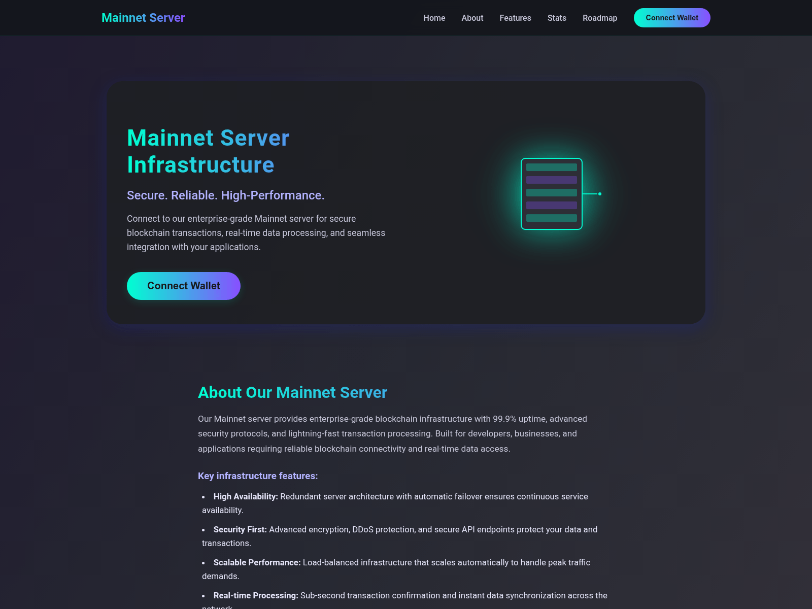 Screenshot of mainnetserver.org