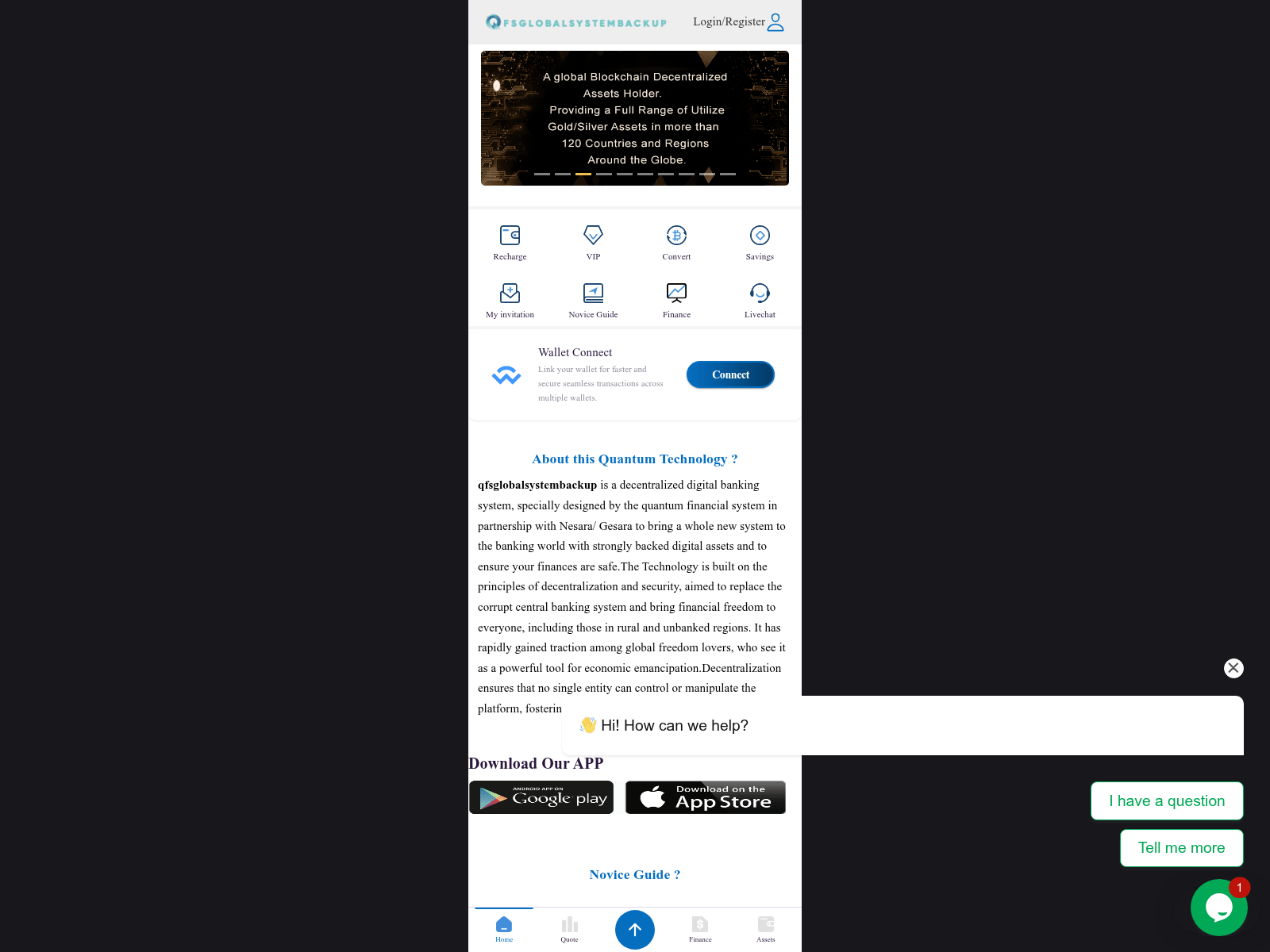 Screenshot of qfs-globalsystembackup.com