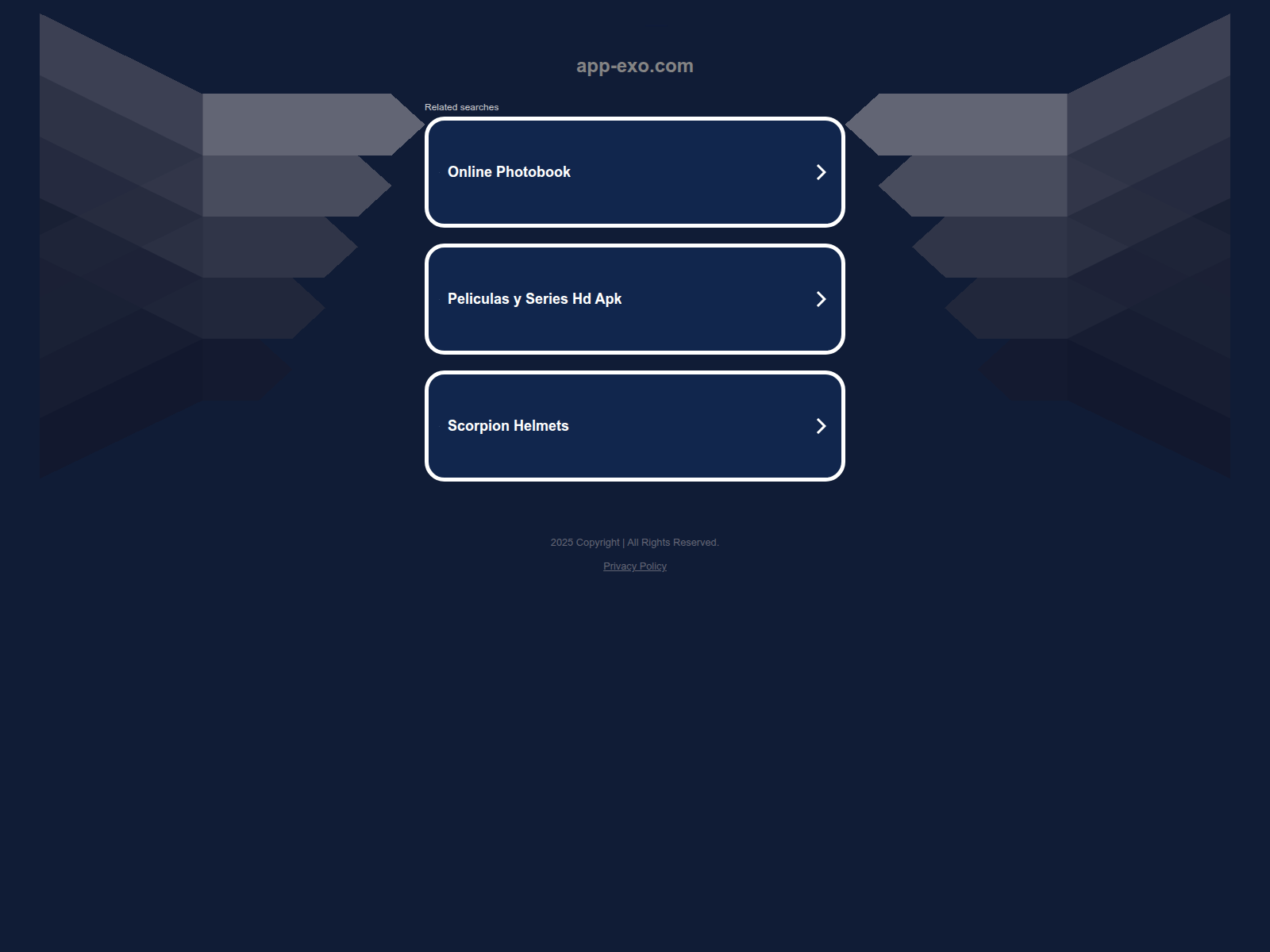 Screenshot of app-exo.com