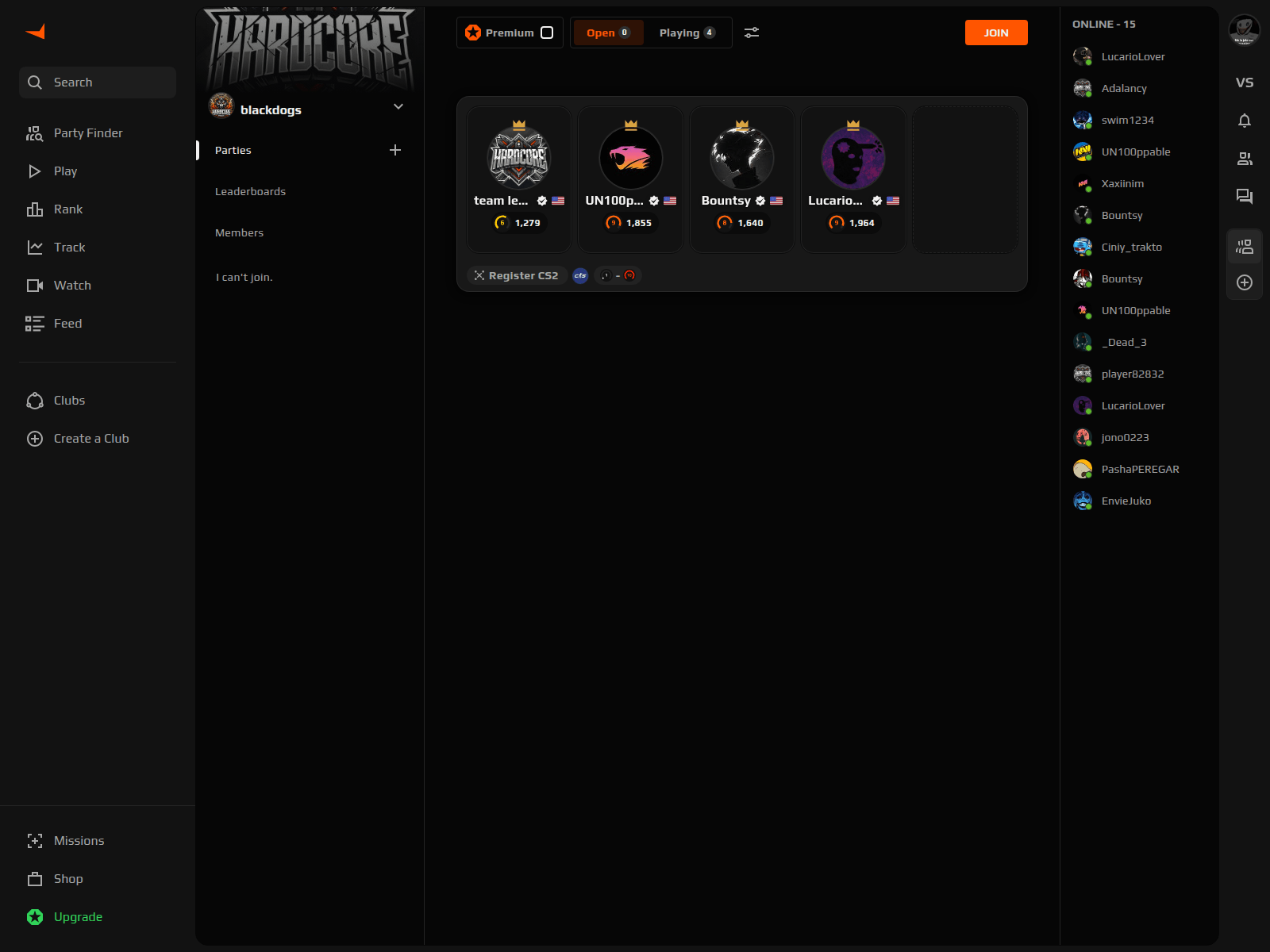 Screenshot of an-invitation-to-the-blackdogs-club.com