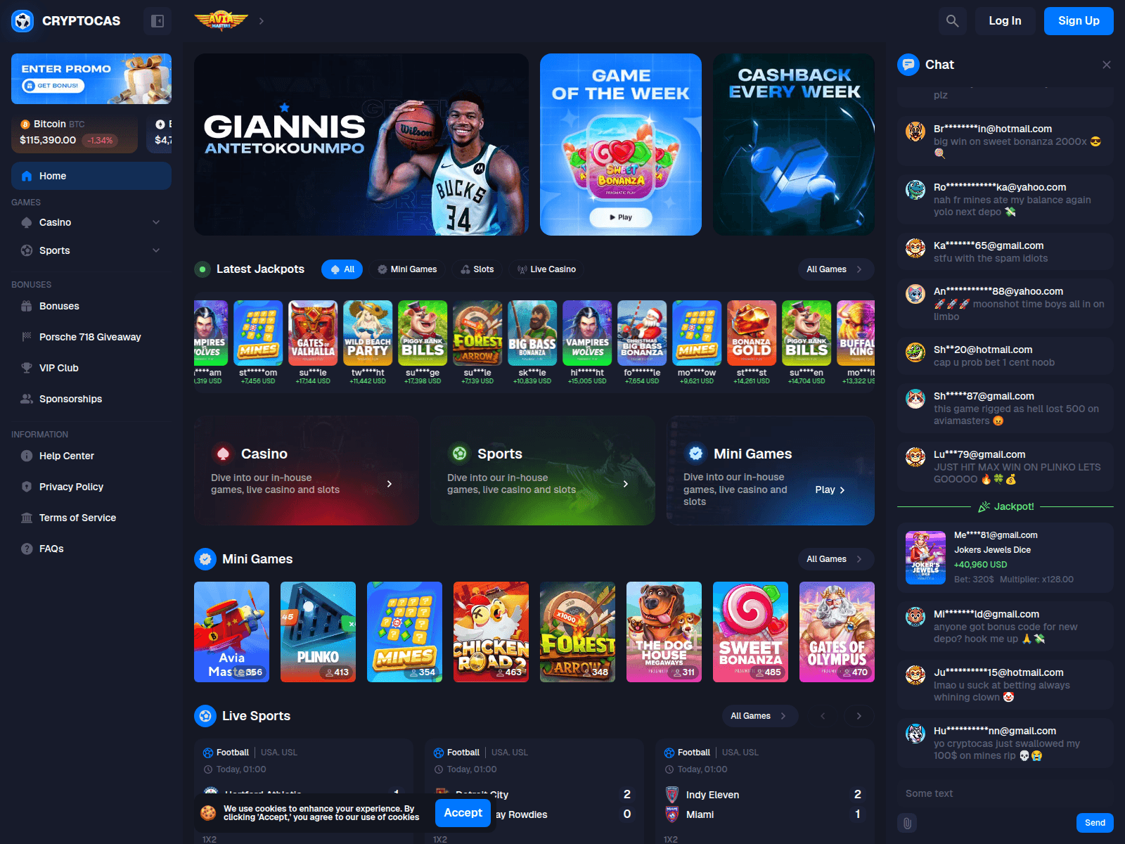 Screenshot of cryptocas.top