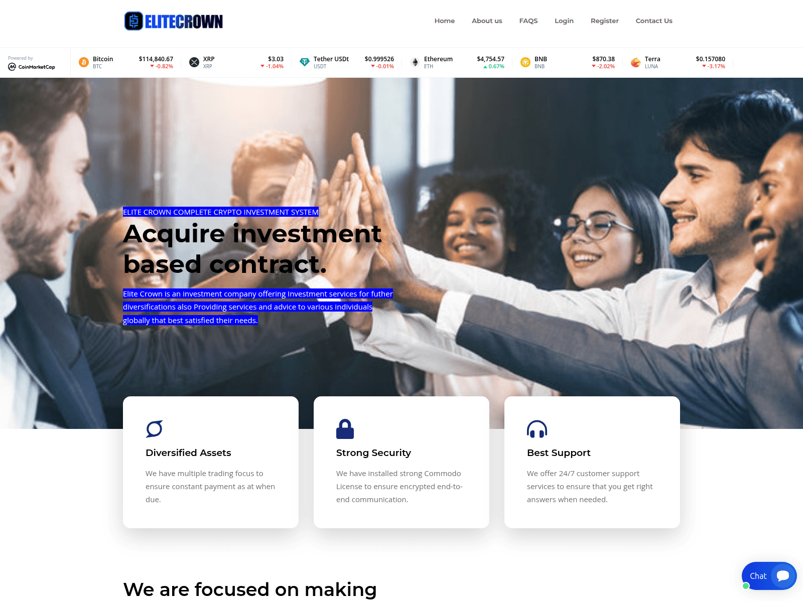 Screenshot of elite-crown.com