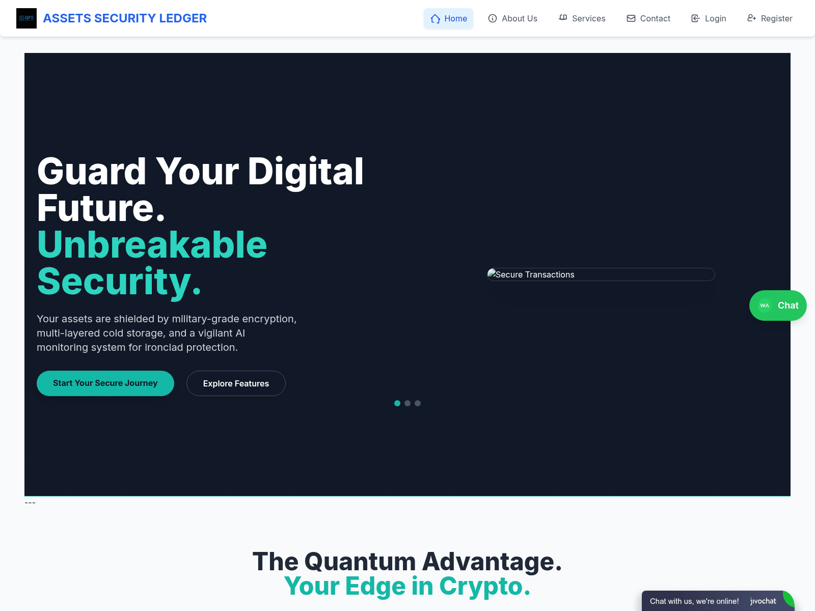 Screenshot of quantumfinancialsystem.cc