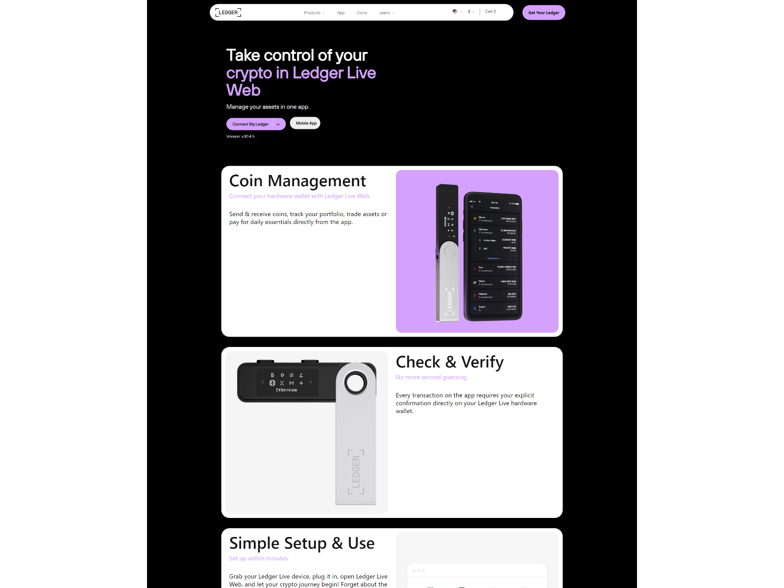 Screenshot of liveledgr.m-pages.com