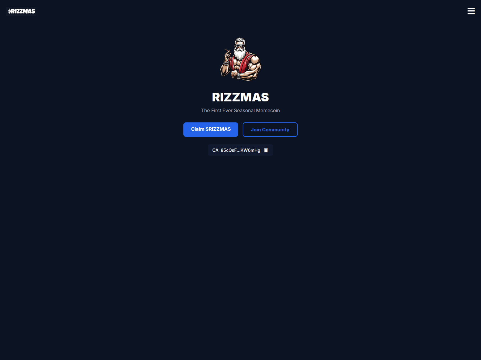 Screenshot of rizzmas.xyz