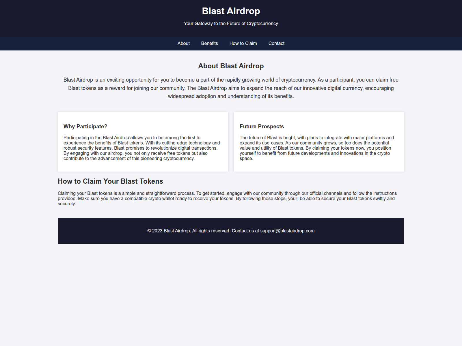Screenshot of airdropblast.live