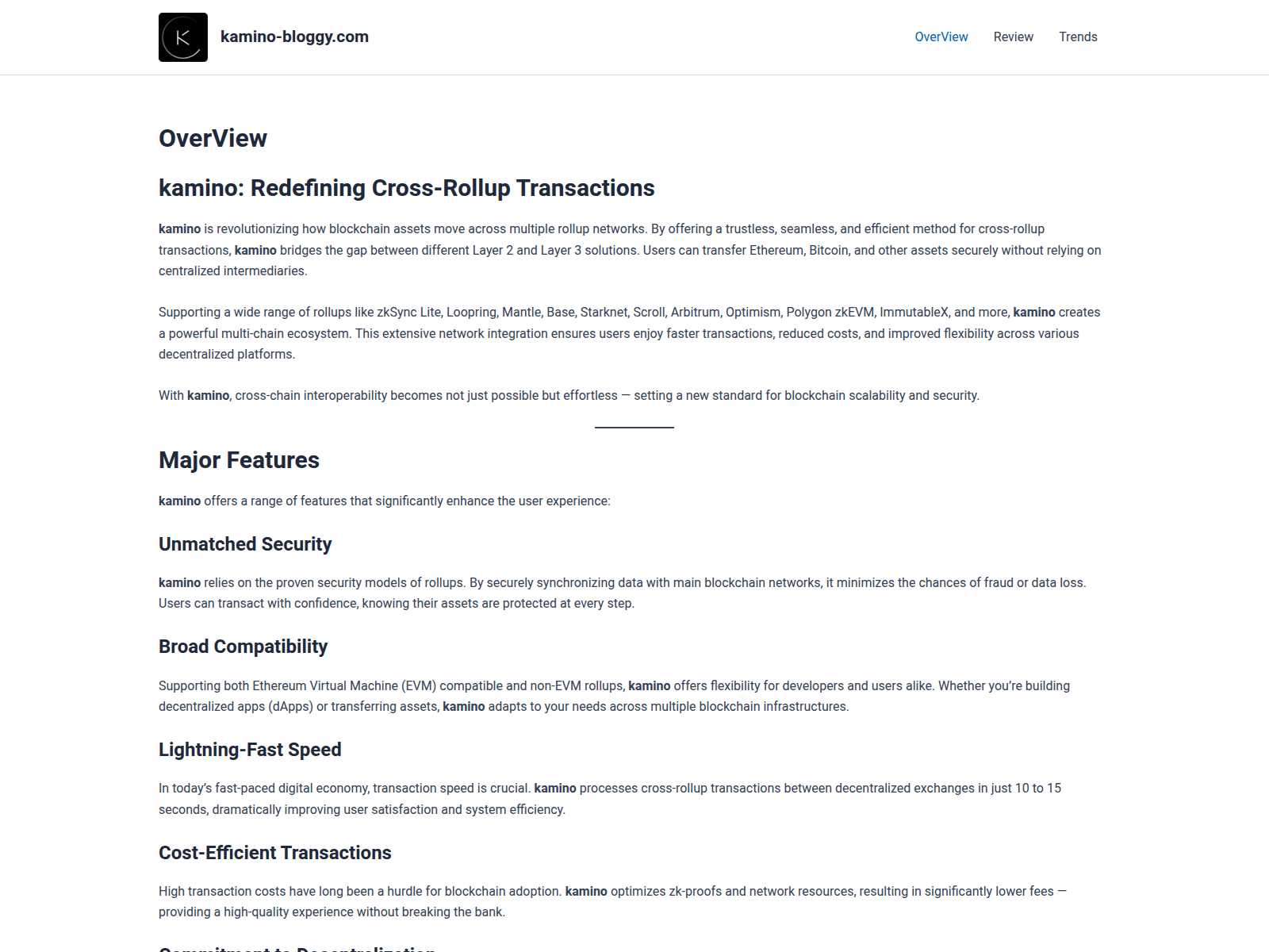 Screenshot of kamino-bloggy.com
