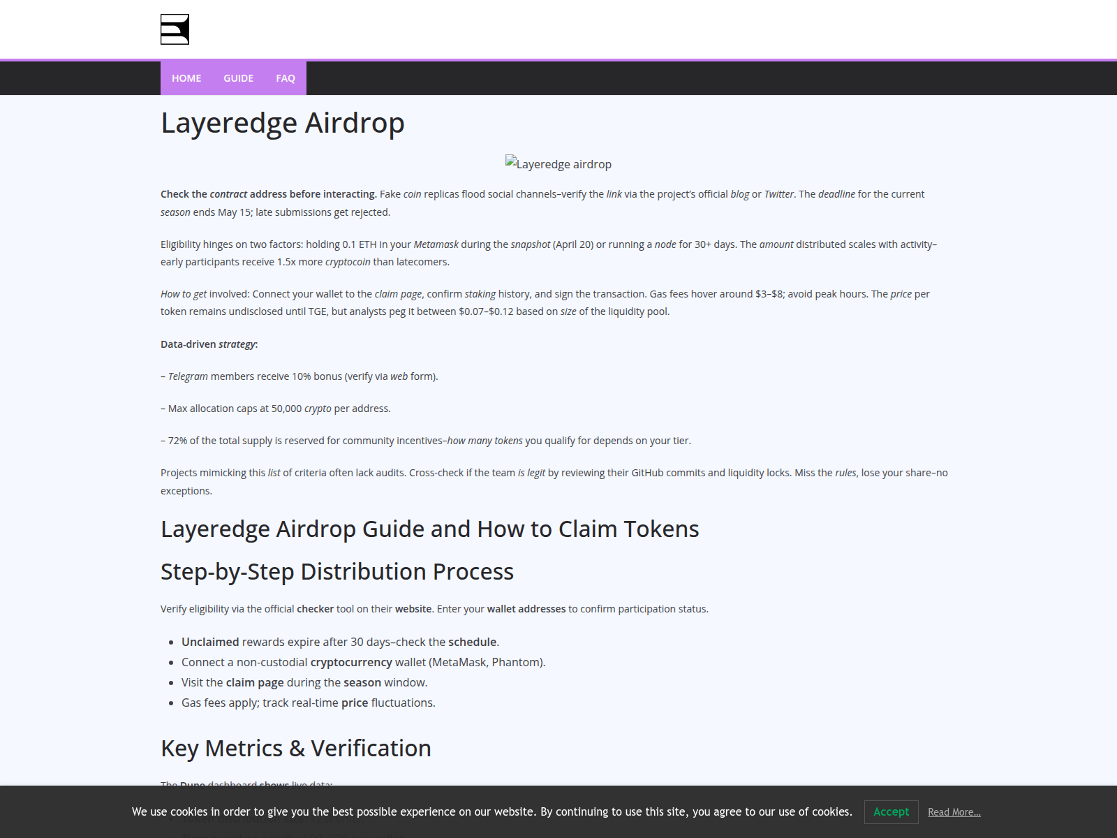 Screenshot of layeredge-airdrop.com