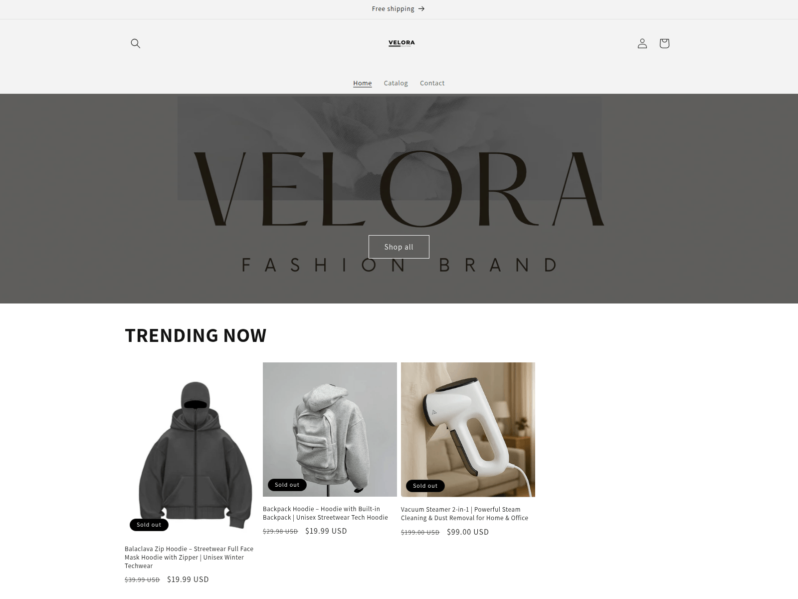 Screenshot of velora.solutions