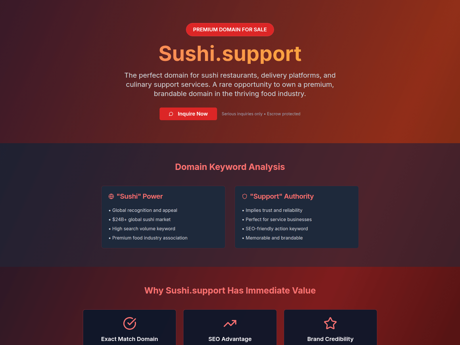 Screenshot of sushi.support