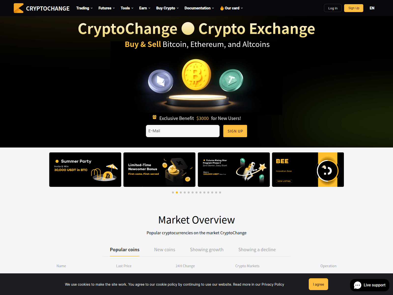 Screenshot of kizunacoin.net