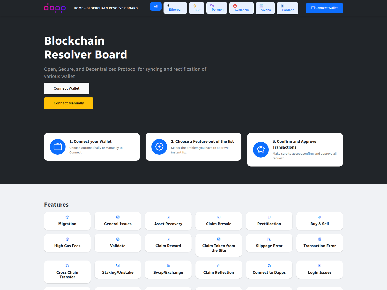 Screenshot of dexresolvedapp.live