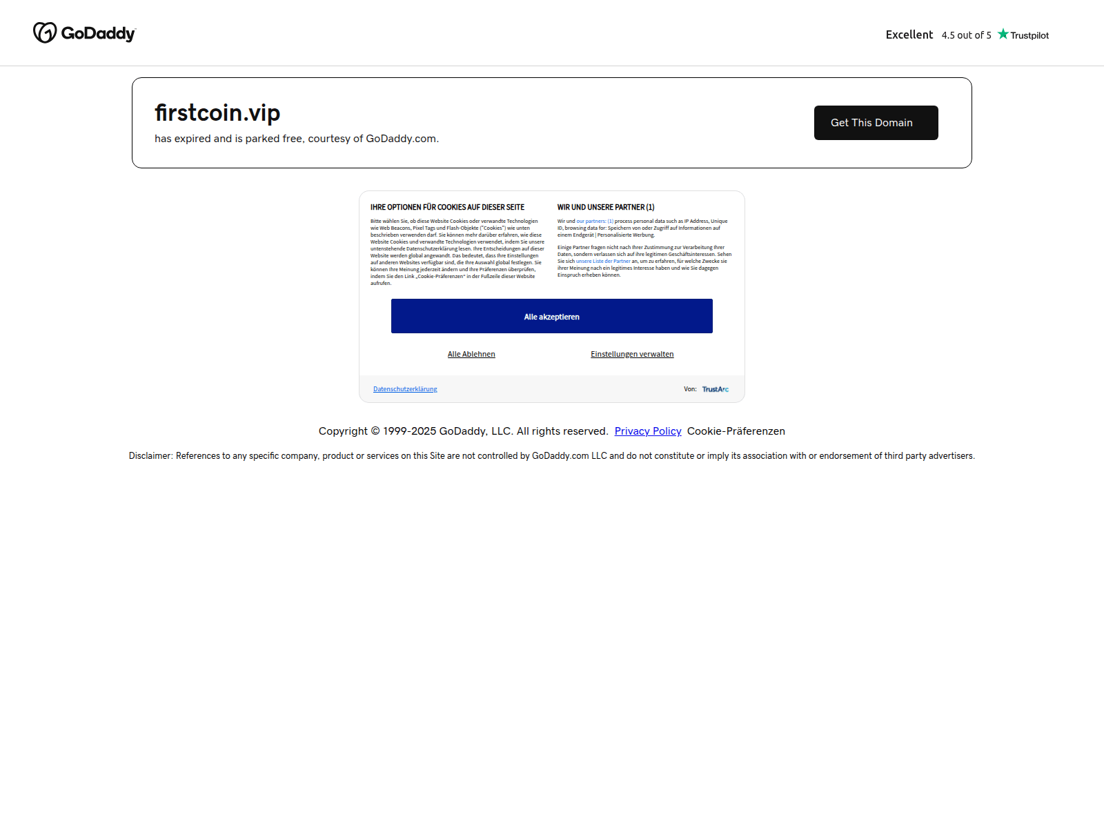 Forensic screenshot of firstcoin.vip