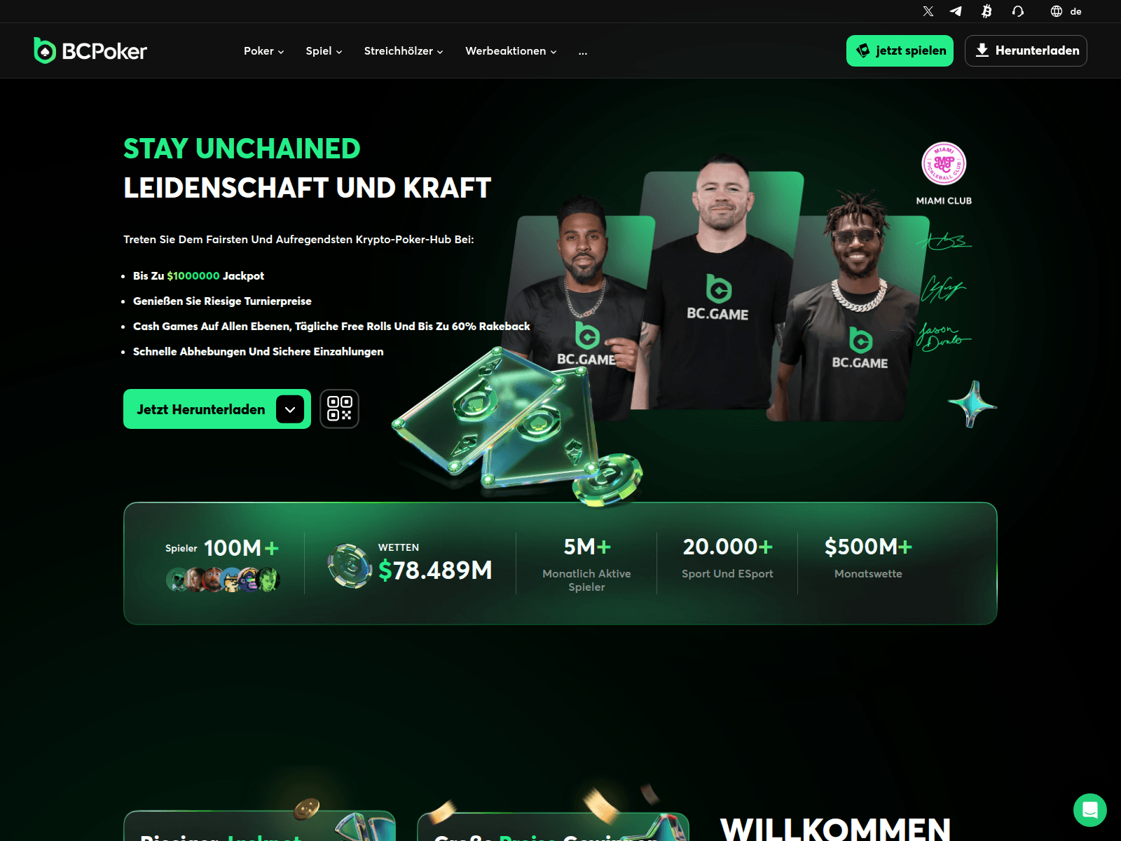 Screenshot of bc.poker