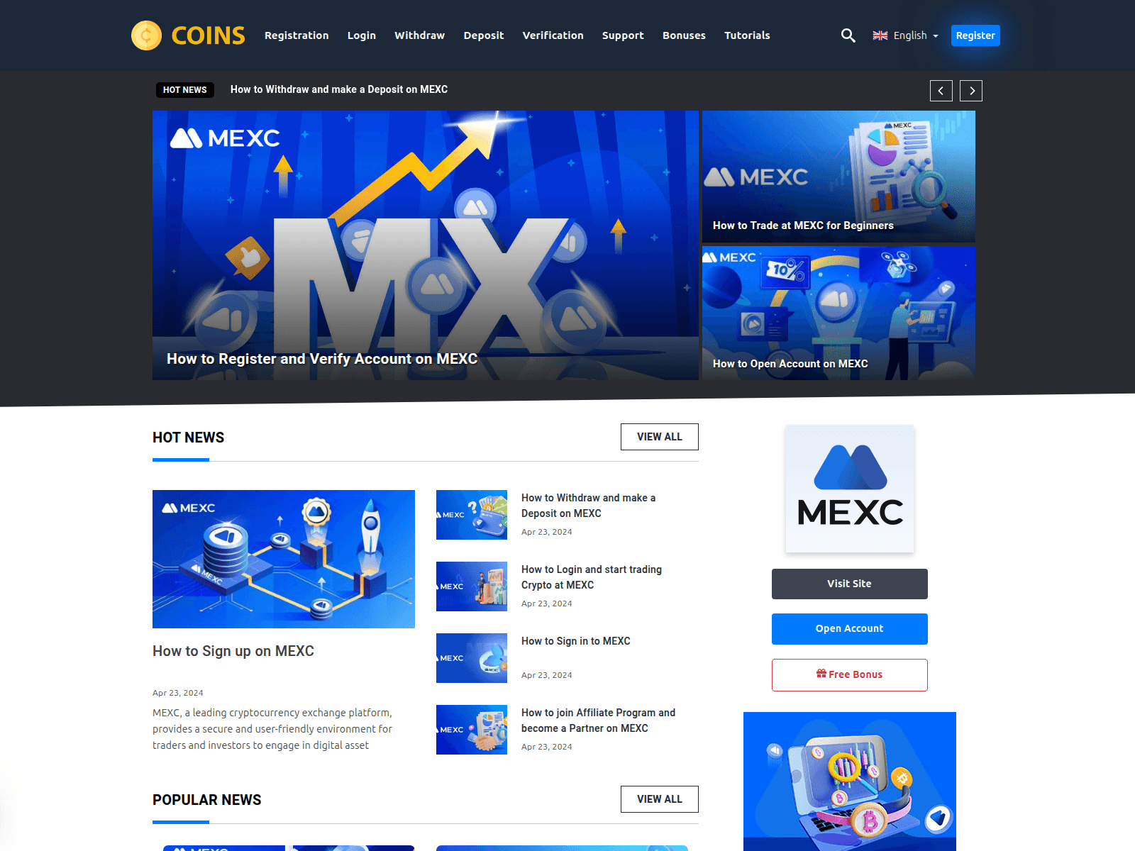 Screenshot of mexcblog.com