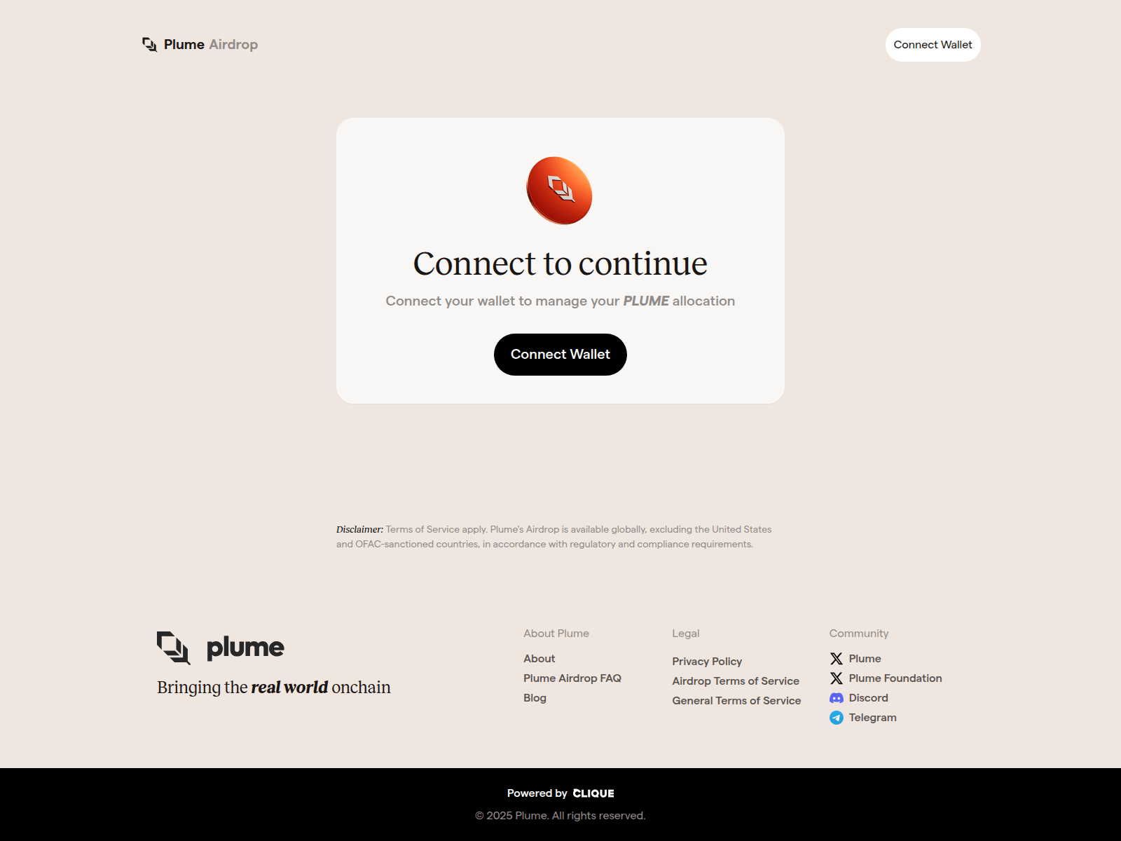 Screenshot of claim-plume-1lu.pages.dev