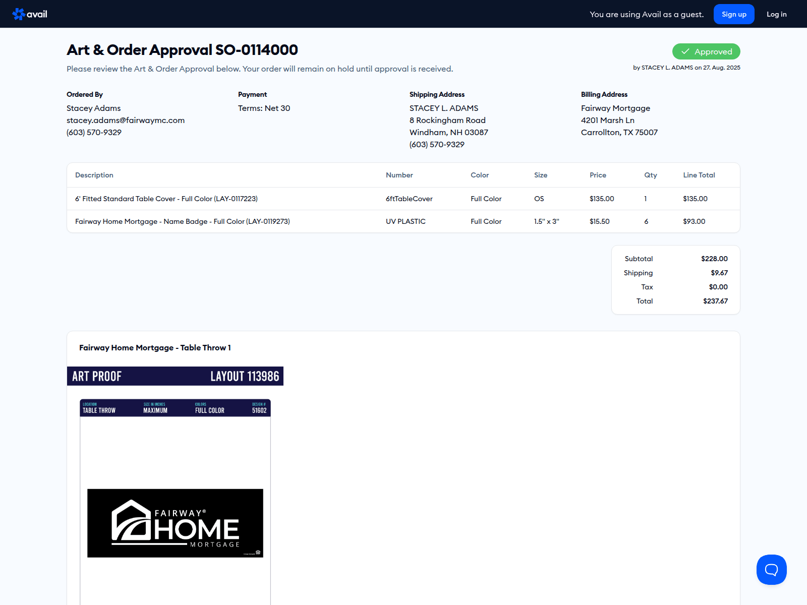 Screenshot of availswag.com