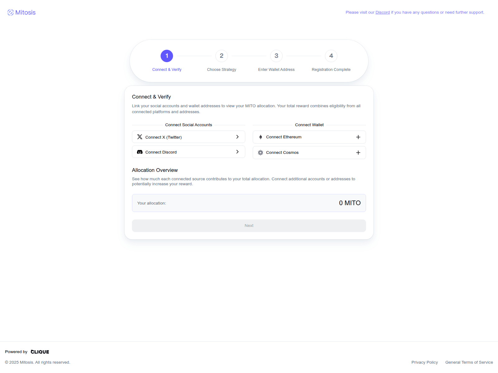 Screenshot of claim-mito.org