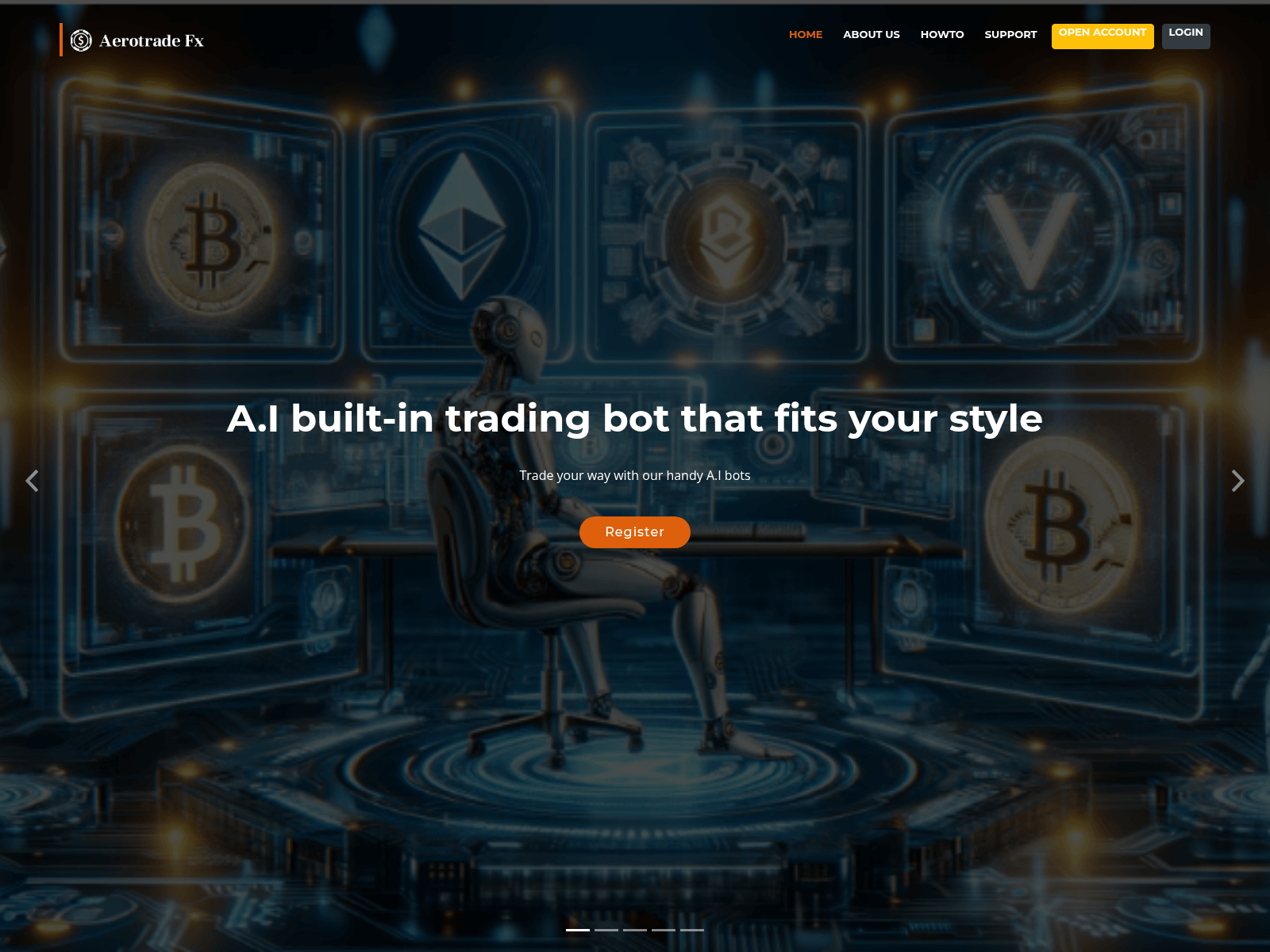 Screenshot of aerotradefrx.com.capitaltrade.online
