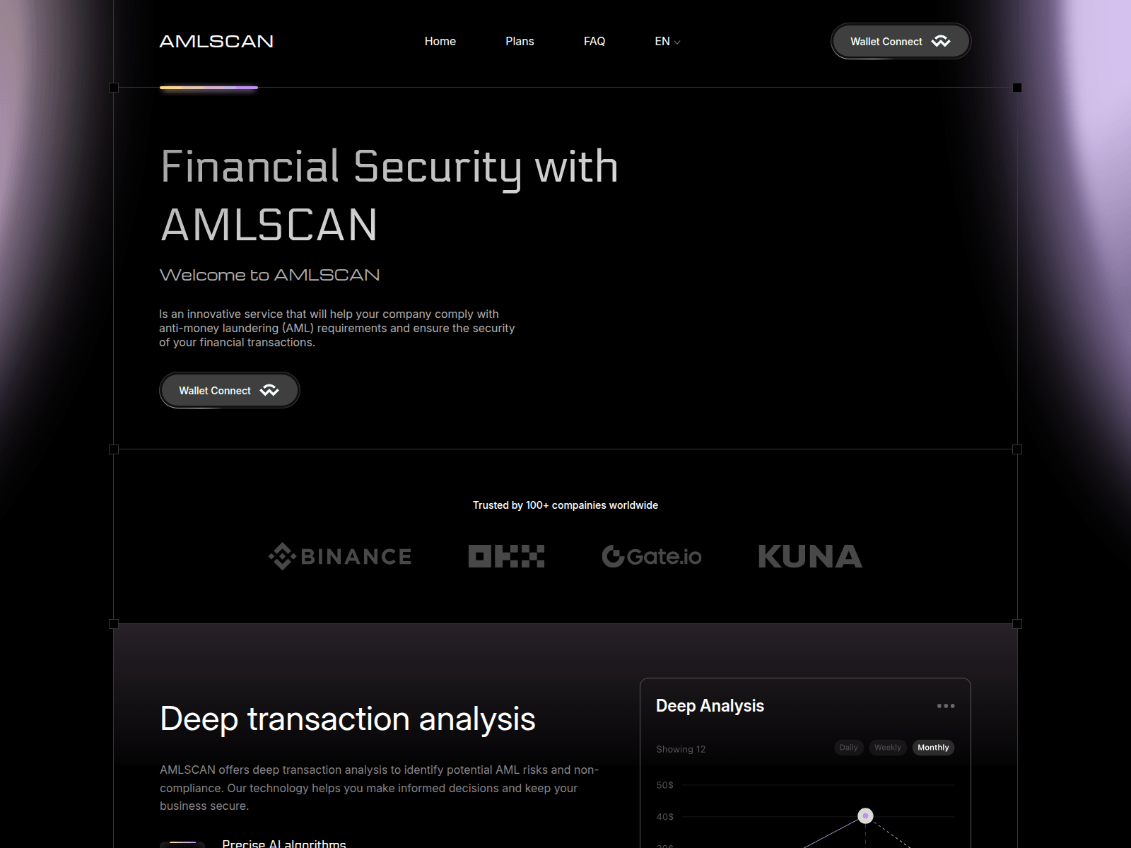 스크린샷 of aml-scan.io