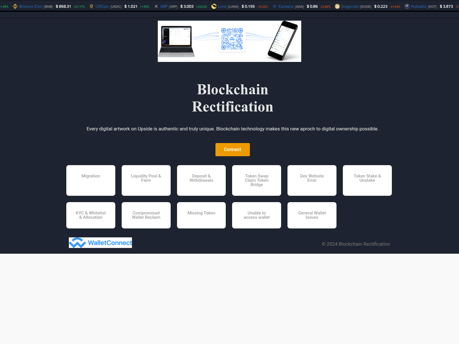 Screenshot of smartrectifications.click