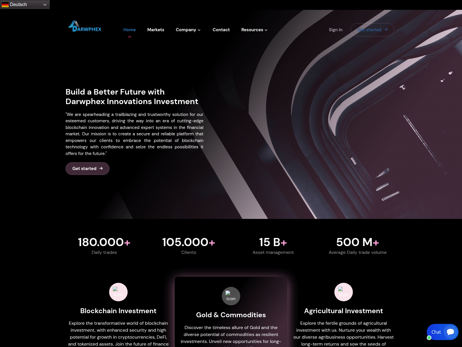Screenshot of darwphex.com