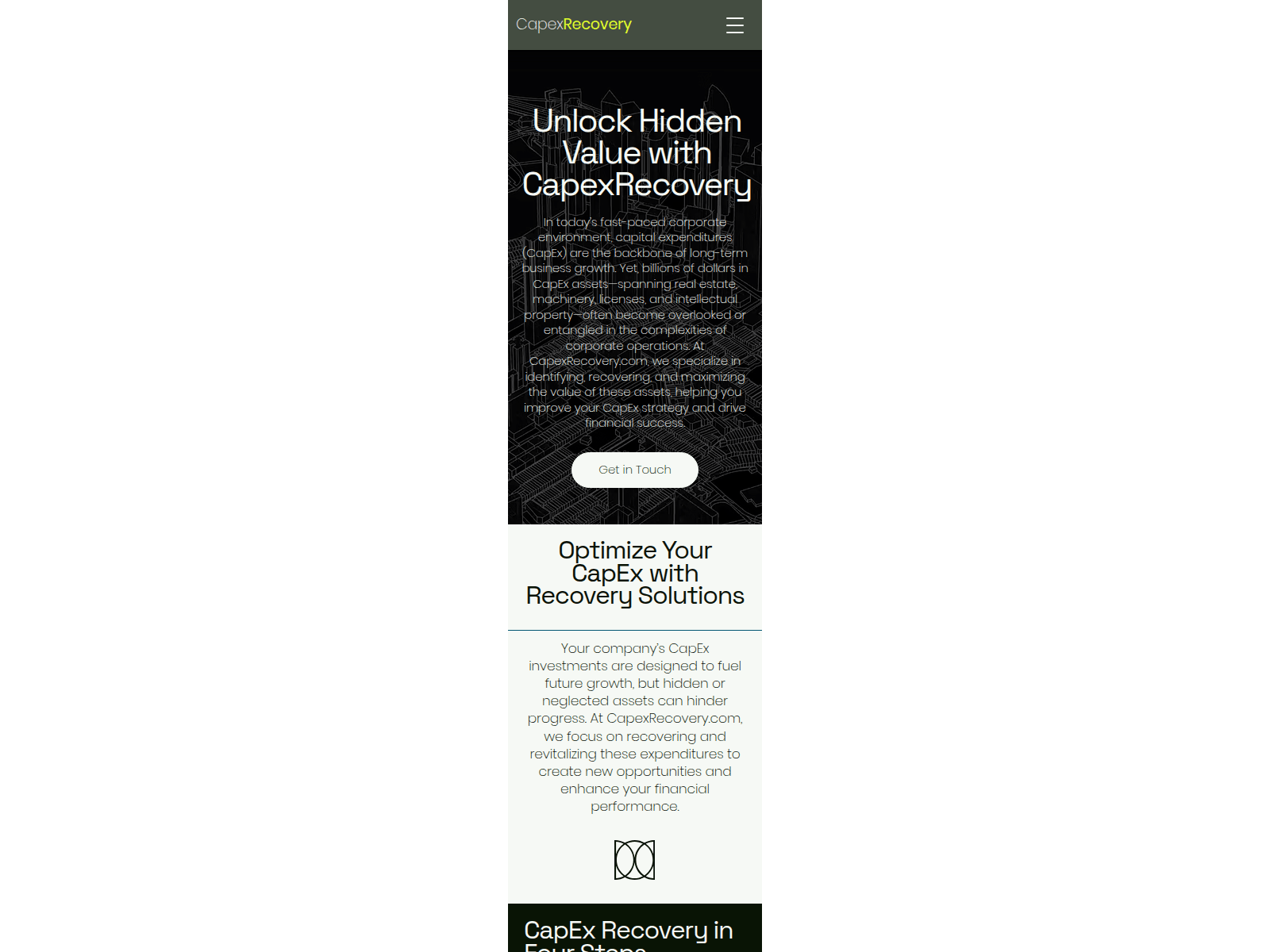 Screenshot of capexrecovery.com