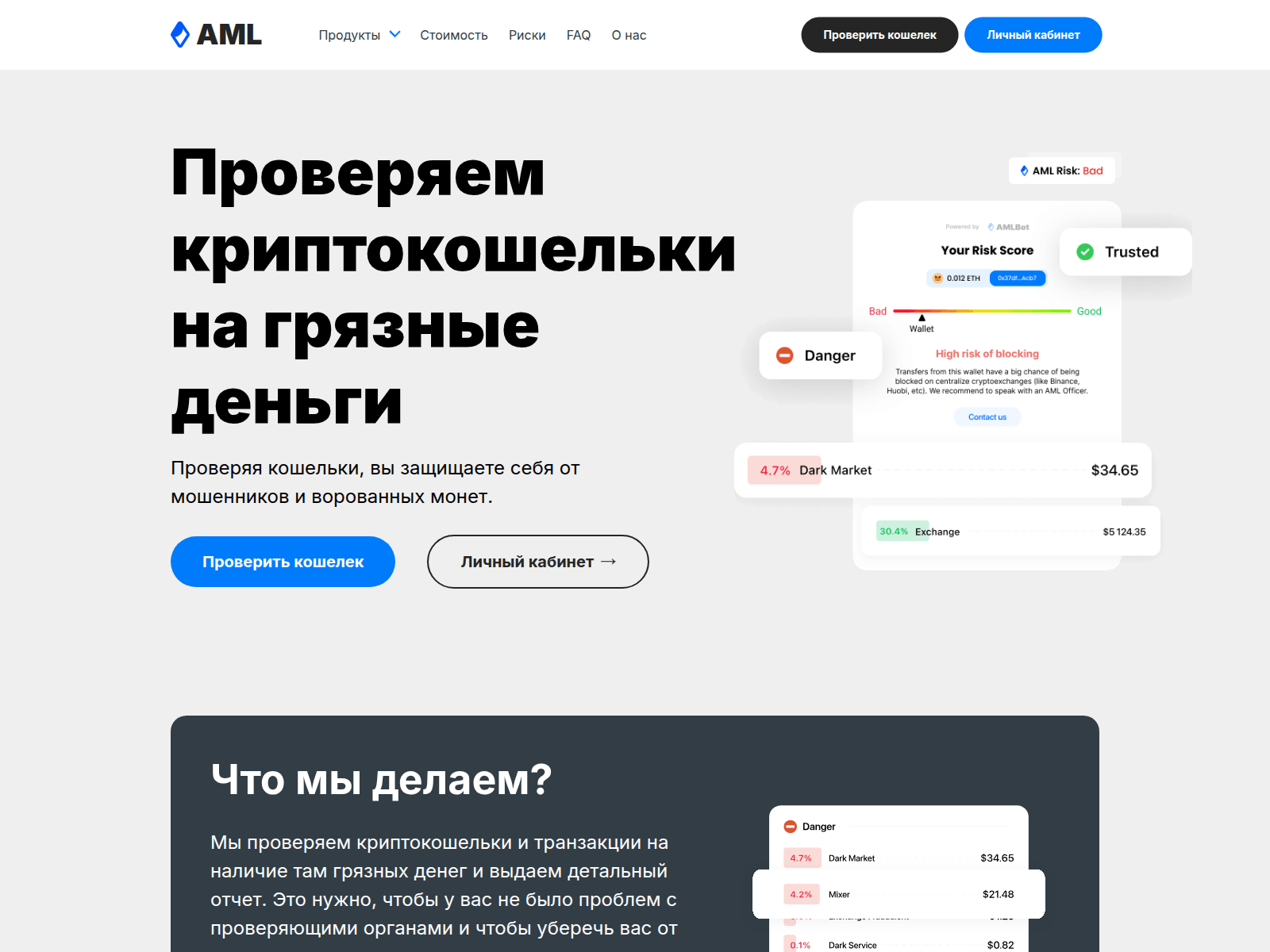Screenshot of amlbot-verification.com