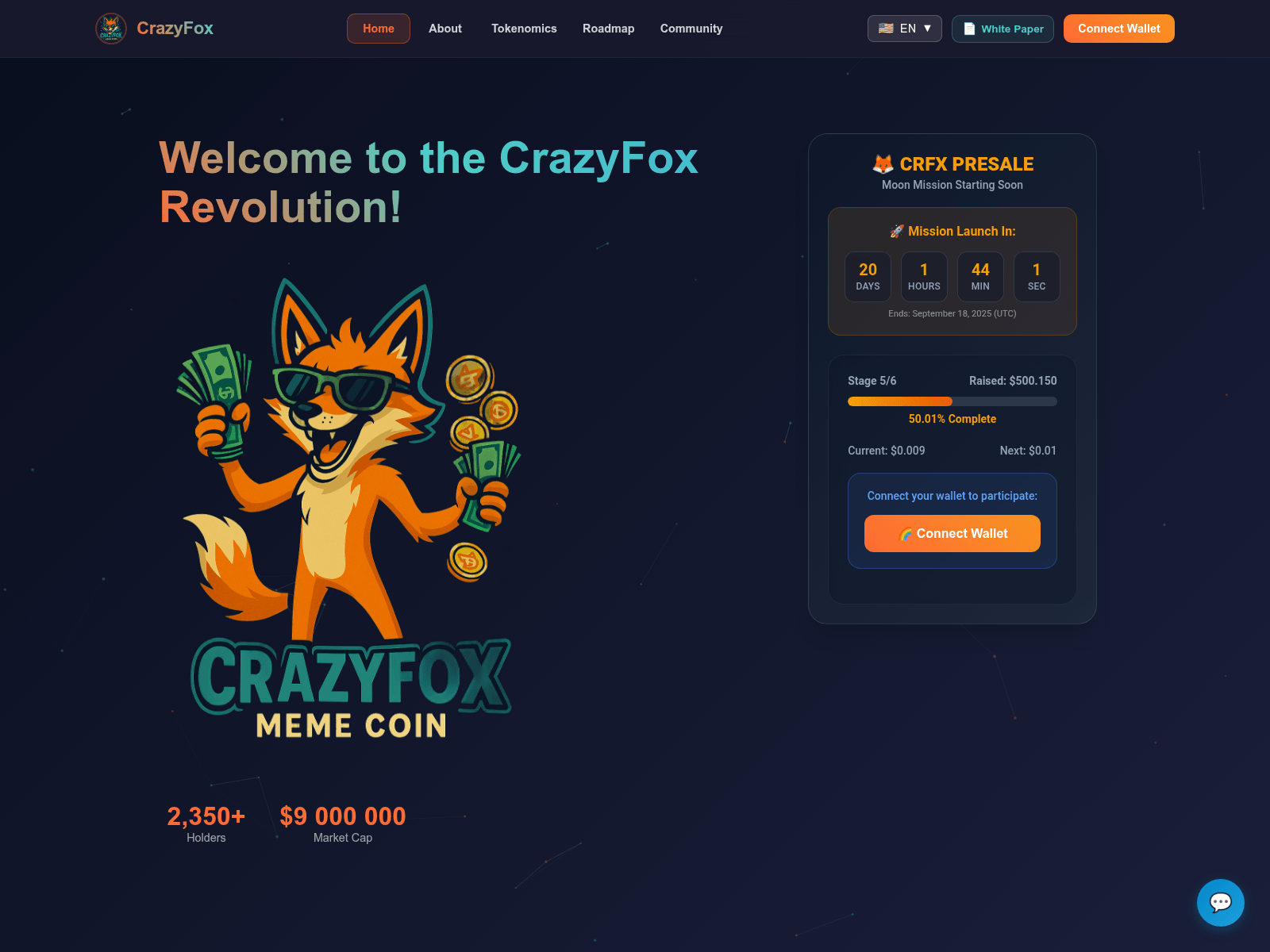 Screenshot of www.crazy-fox.io
