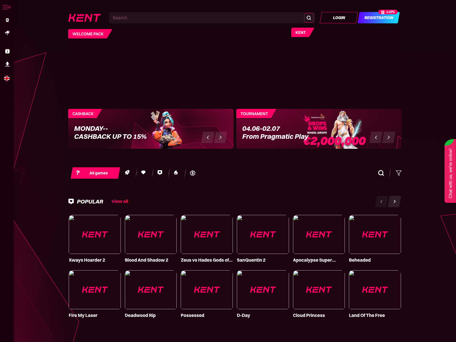 Screenshot of kenmels.com