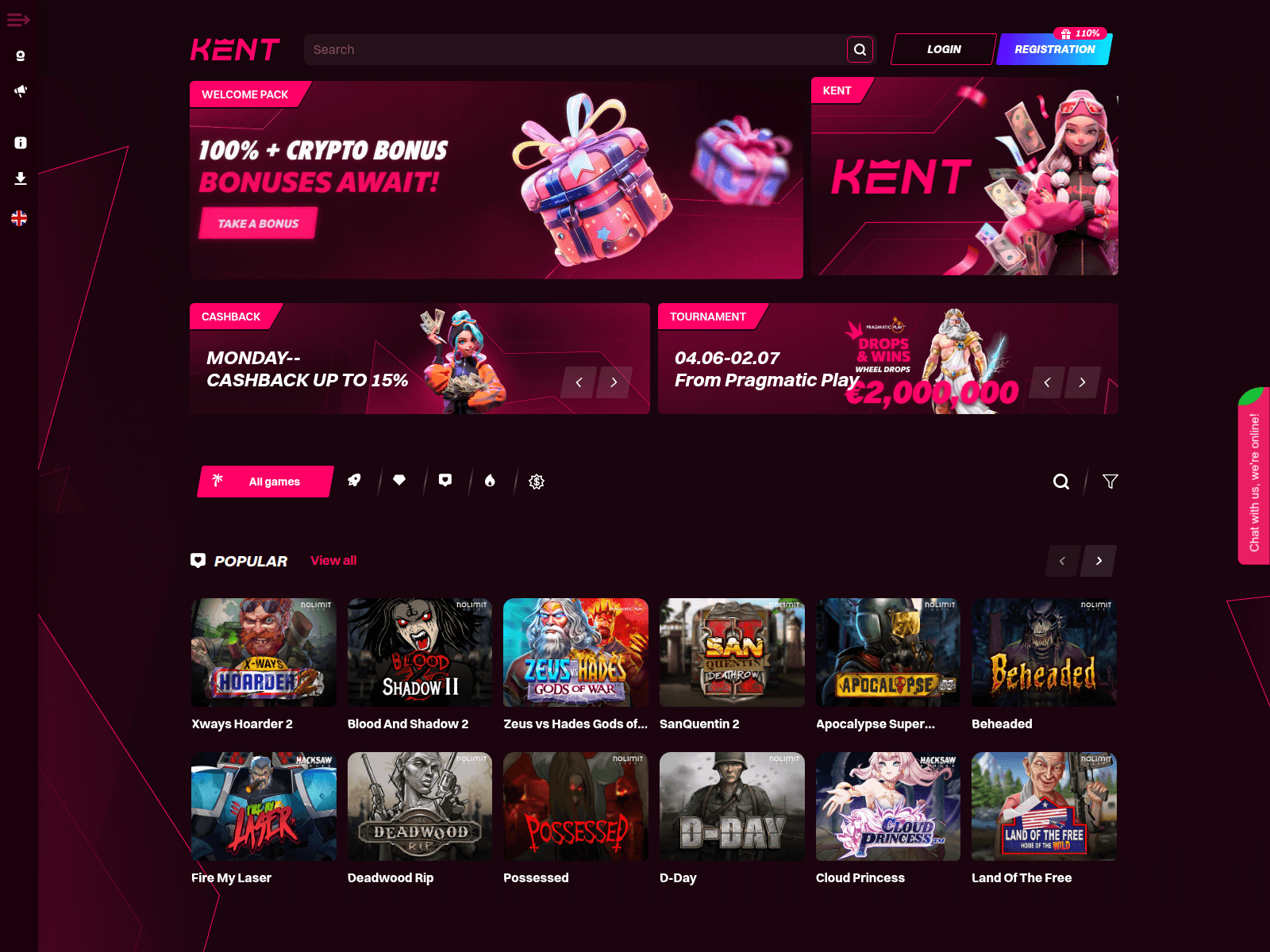 Screenshot of kentwins.com