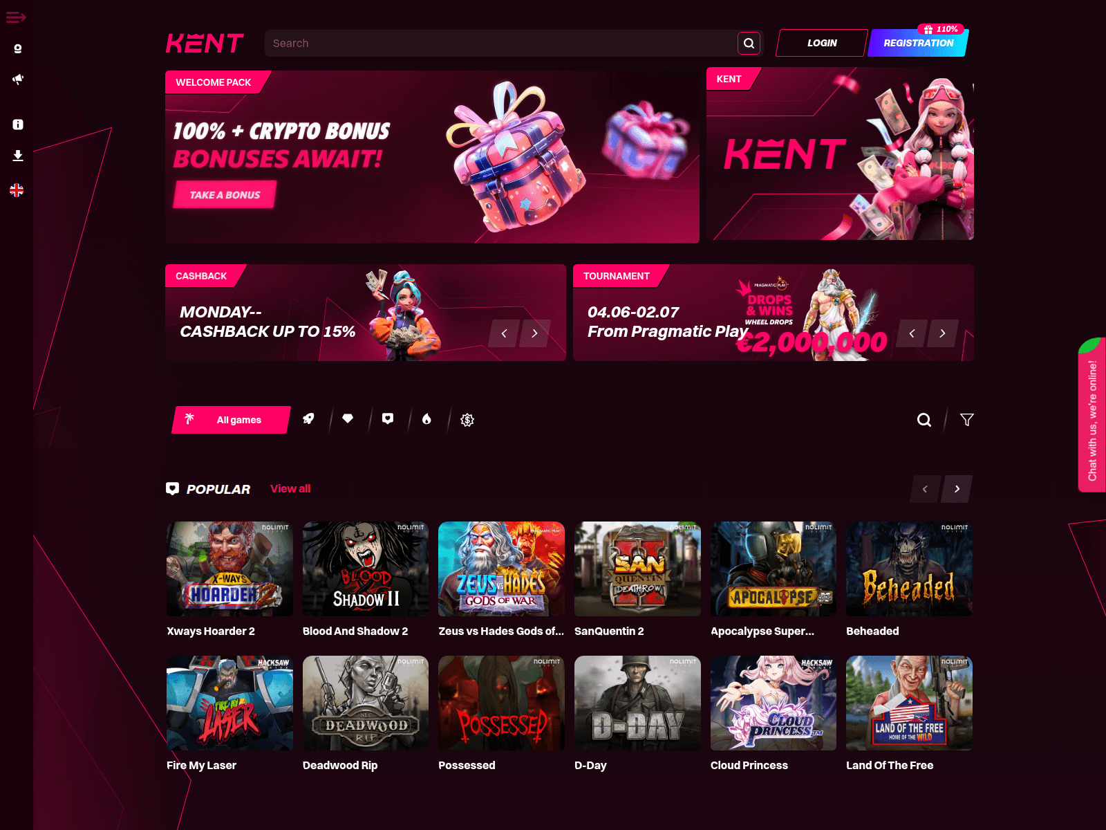 Screenshot of caskent888.com