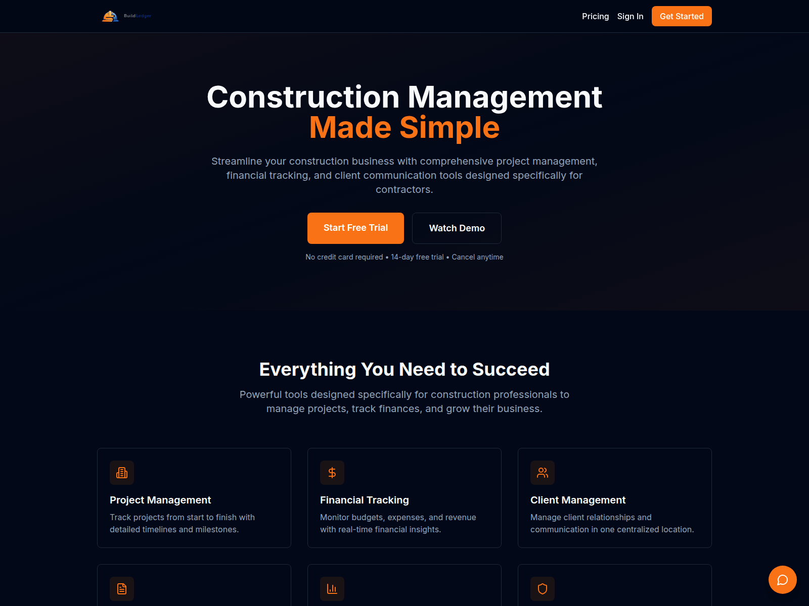 Screenshot of buildledger.pro