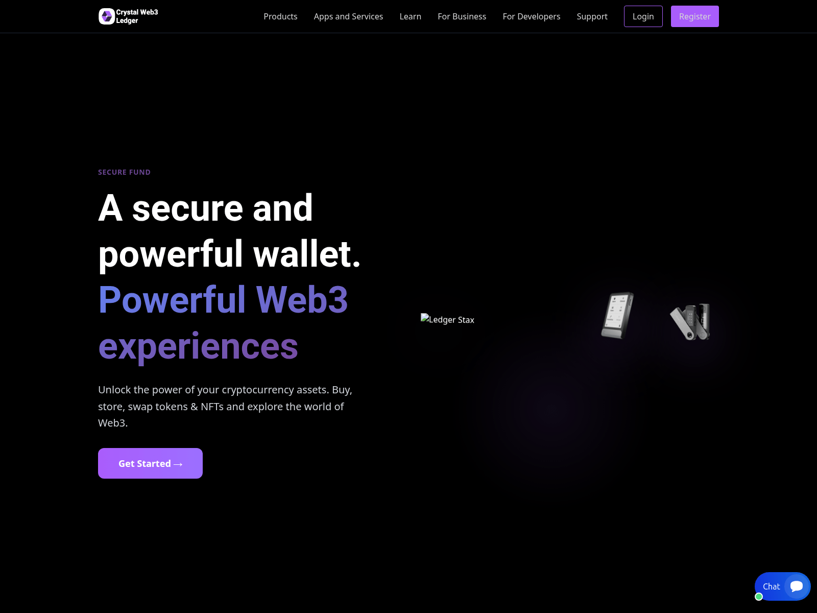 Screenshot of crystalweb3ledger.com