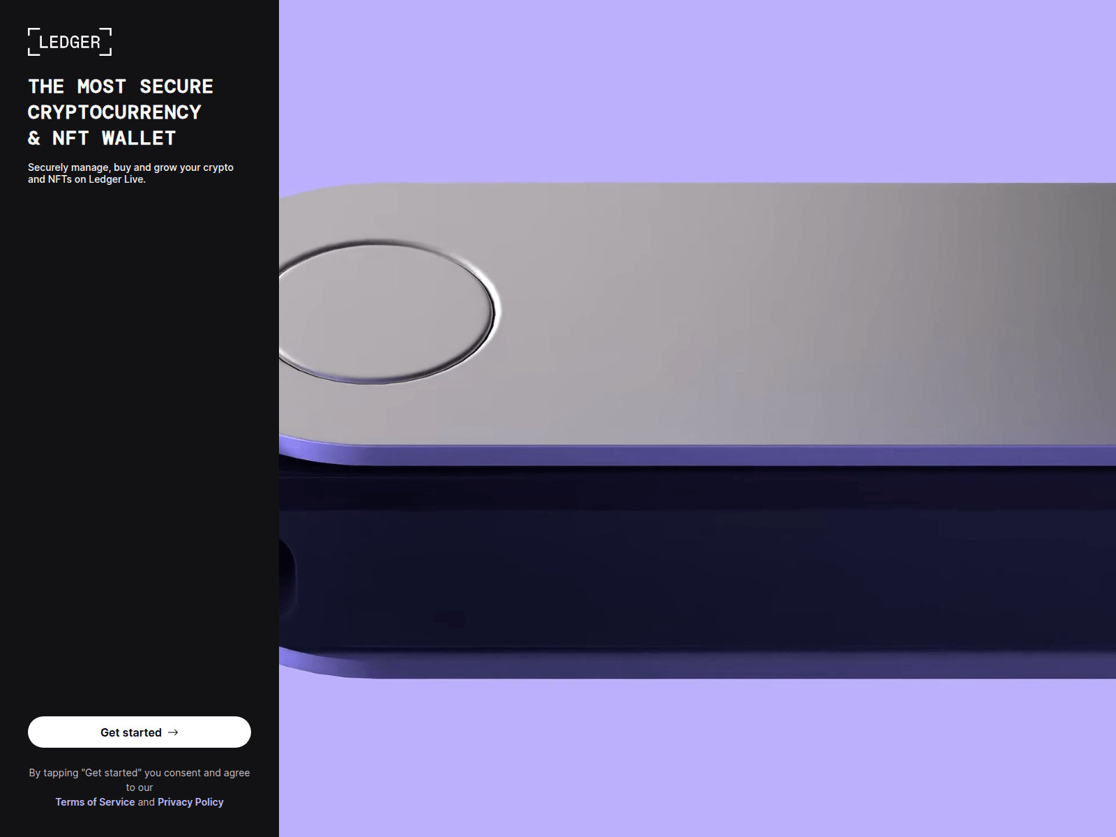 Screenshot of ledger-online-wallet.com